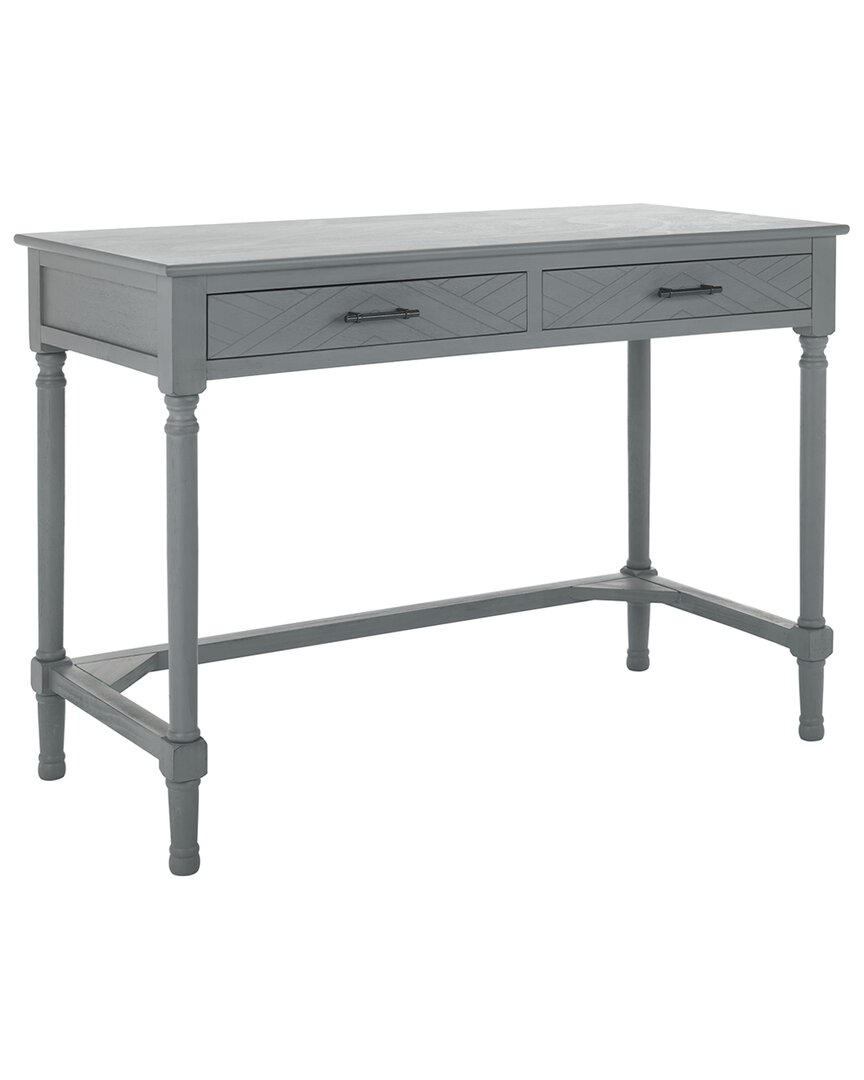Safavieh Mckinlee 2 Drawer Desk In Grey