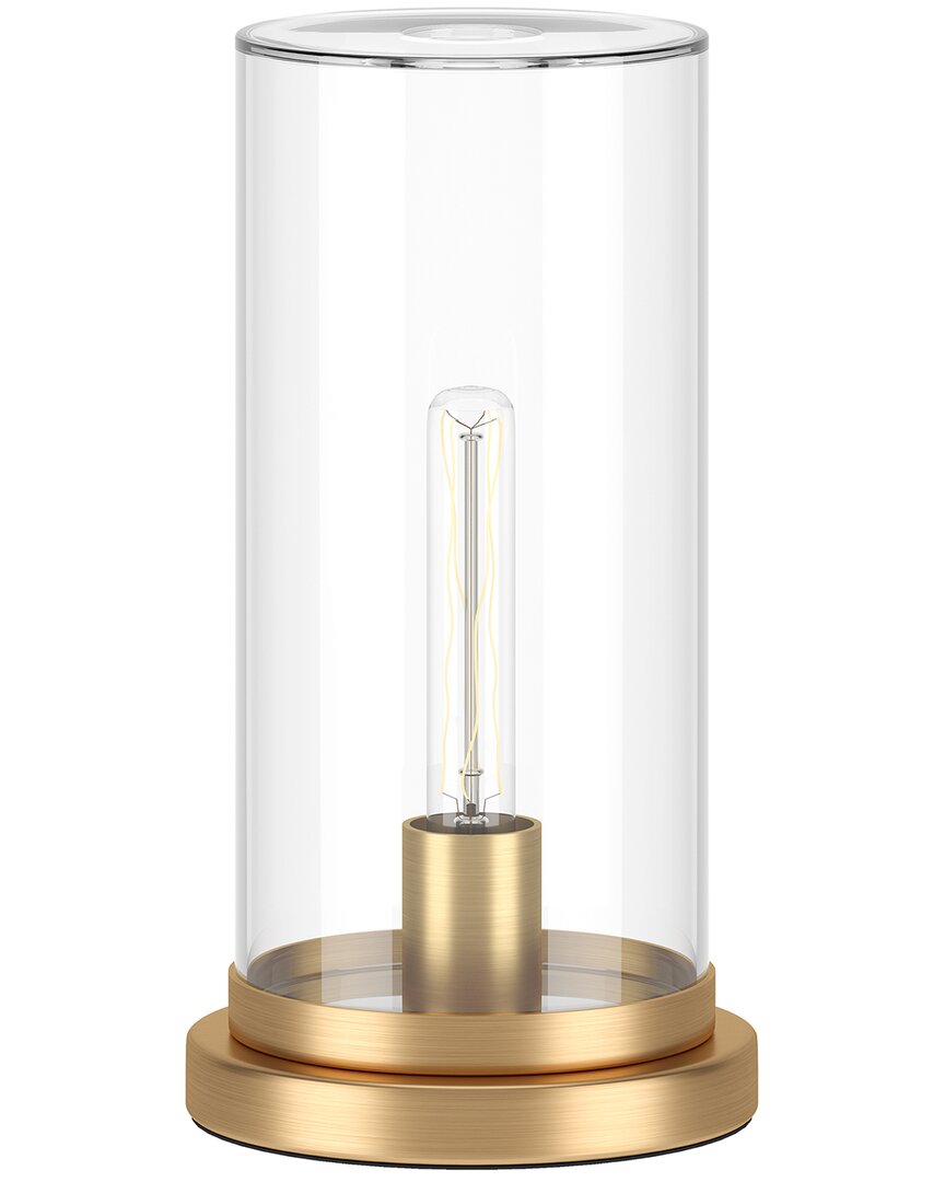 Abraham + Ivy Perabo 13in Uplight Mini Lamp With Glass Shade
