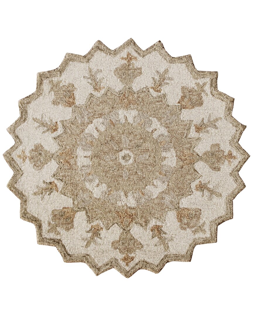 Lr Home Bella Rose Modern Rug In Tan
