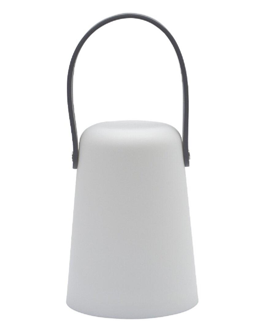 Bidkhome Small Flameless Outdoor Lantern Candle In Gray