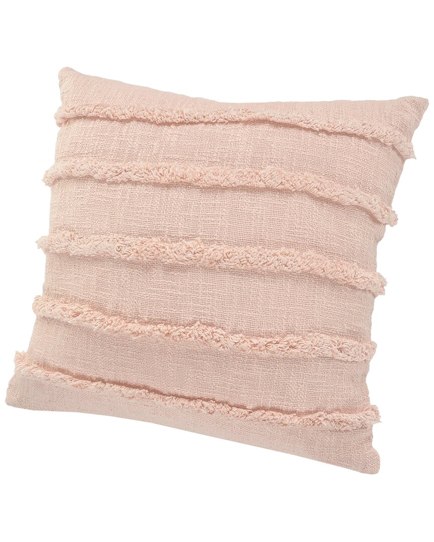 Lr Home Reena Overtufted Solid Throw Pillow In Pink