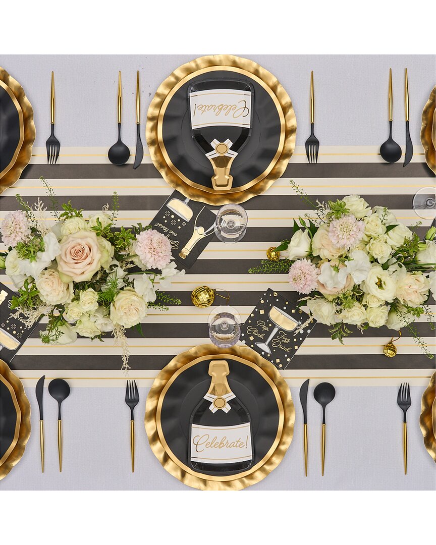 Sophistiplate Disco Coupe 136 Pc Table Setting - Service For 16 In Gold