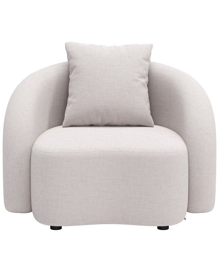 Zuo Modern Sunny Isles Accent Chair In Beige