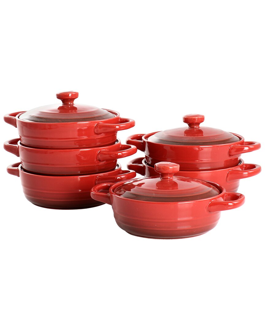 Crock-pot Appleton 6pc 10oz Stoneware Mini Casserole Set