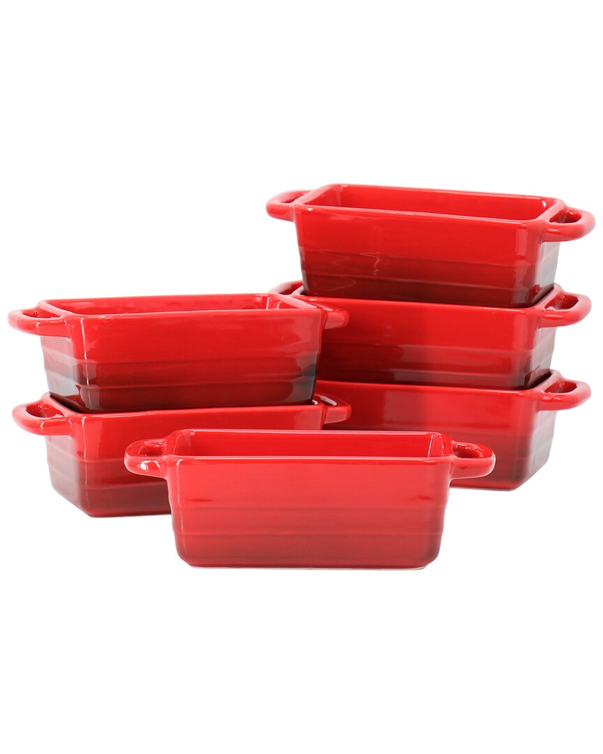 Shop Crock-pot Appleton 6pc 12oz Stoneware Mini Loaf Pan Baker Set