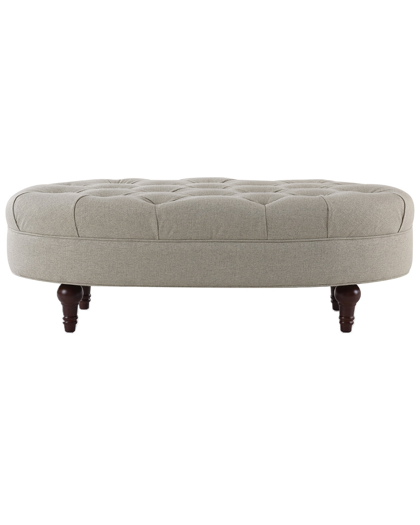 Jennifer Taylor Home Petra Tufted Oval Accent Bench