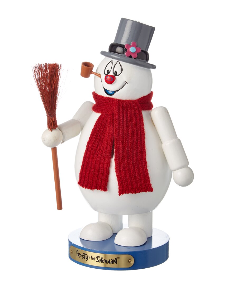 Kurt Adler 10in Wooden Frosty The Snowman Nutcracker
