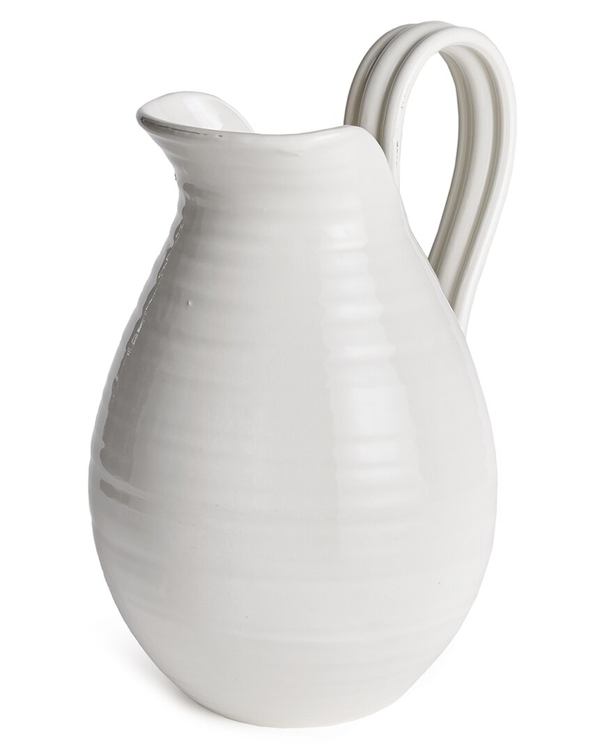 Napa Home & Garden Modena Decorative Vase Pitcher Small In White