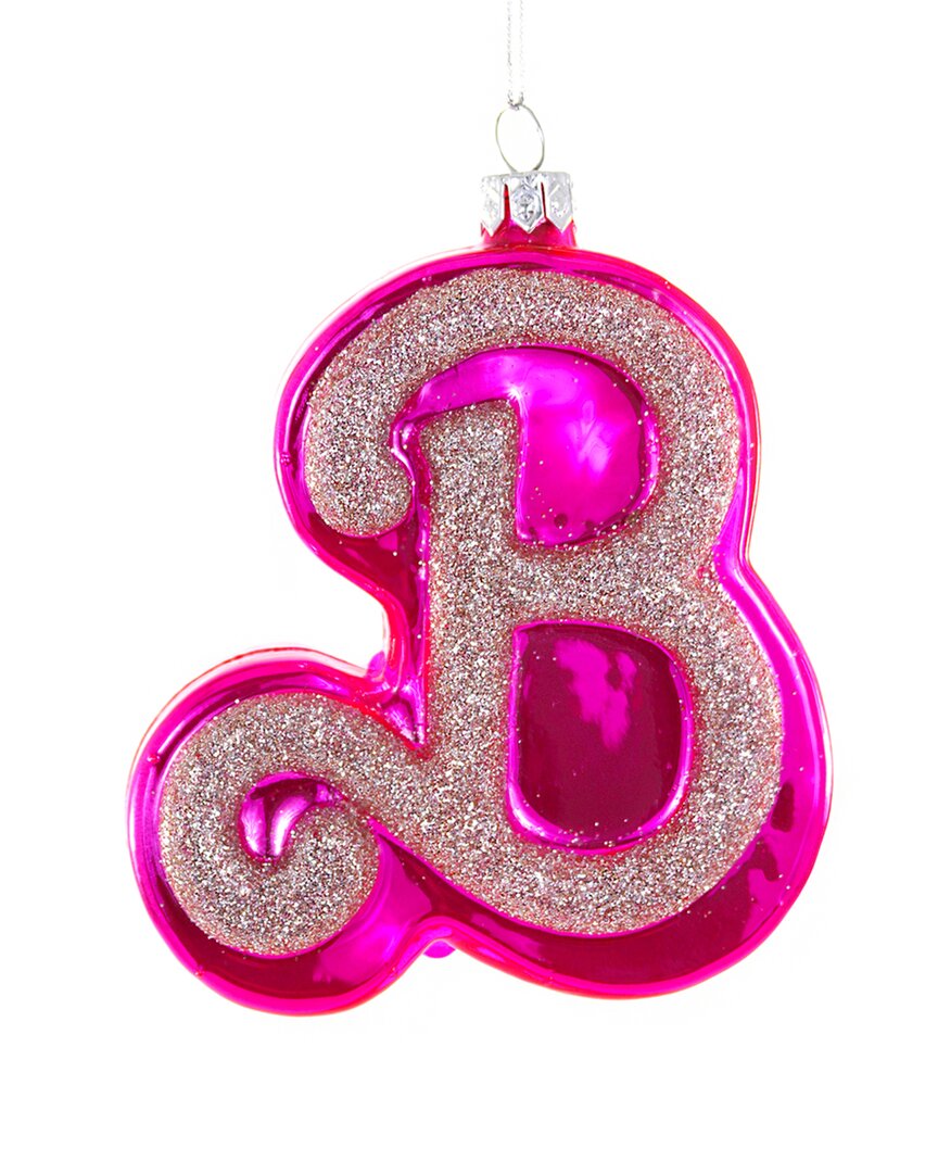 Cody Foster & Co. Pink B Ornament In Multicolor