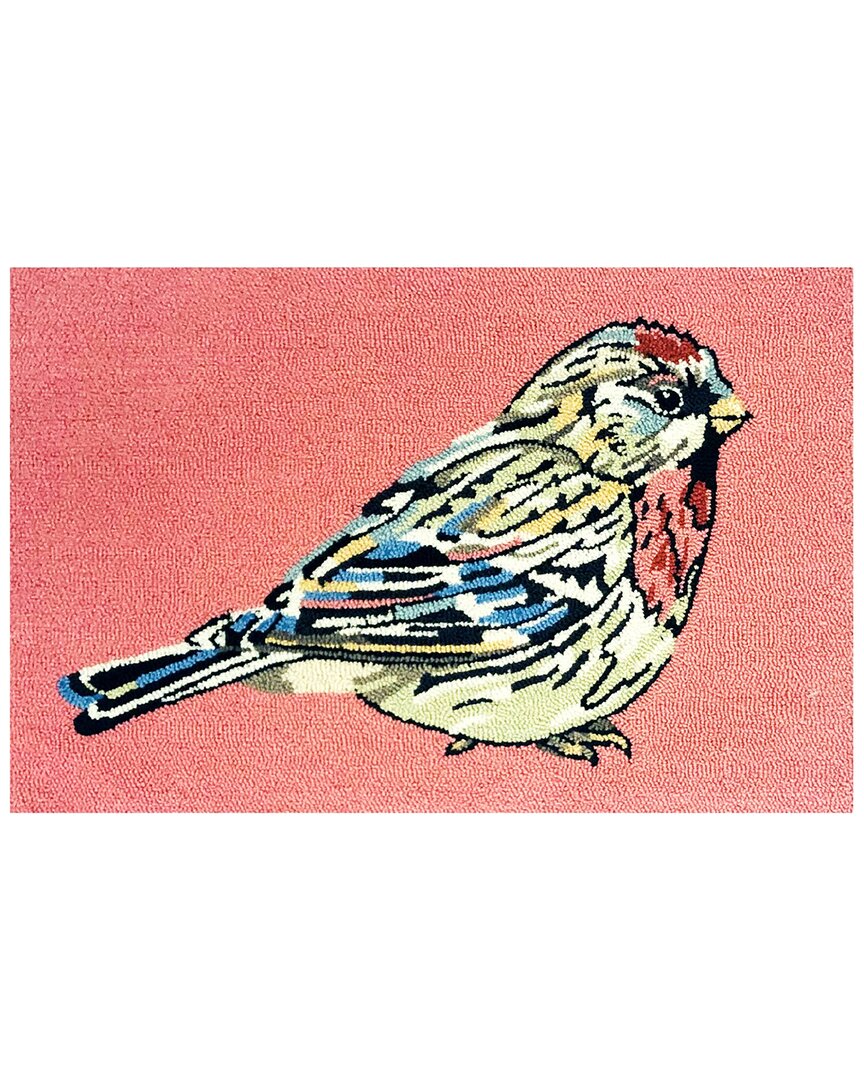 The Rug Market Luna Bird Indoor/outdoor Doormat In Orange