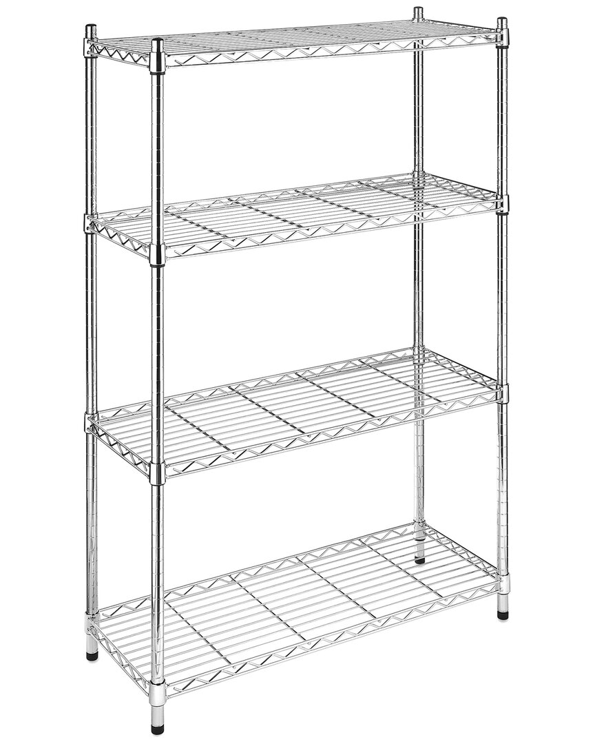Whitmor Supreme 4-tier Shelving Center In Silver