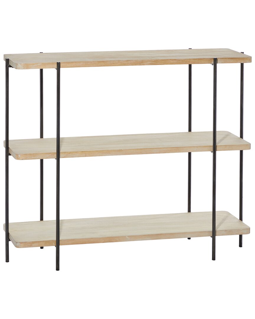 Peyton Lane Beige Contemporary Metal Console Table