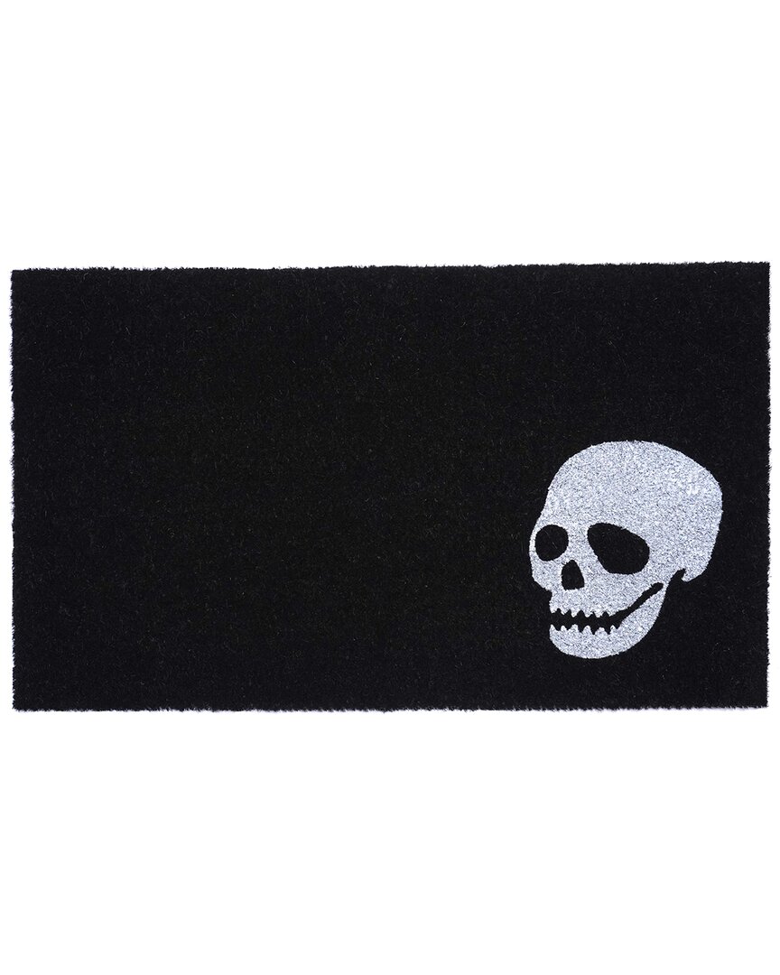 Calloway Mills White Skull Doormat