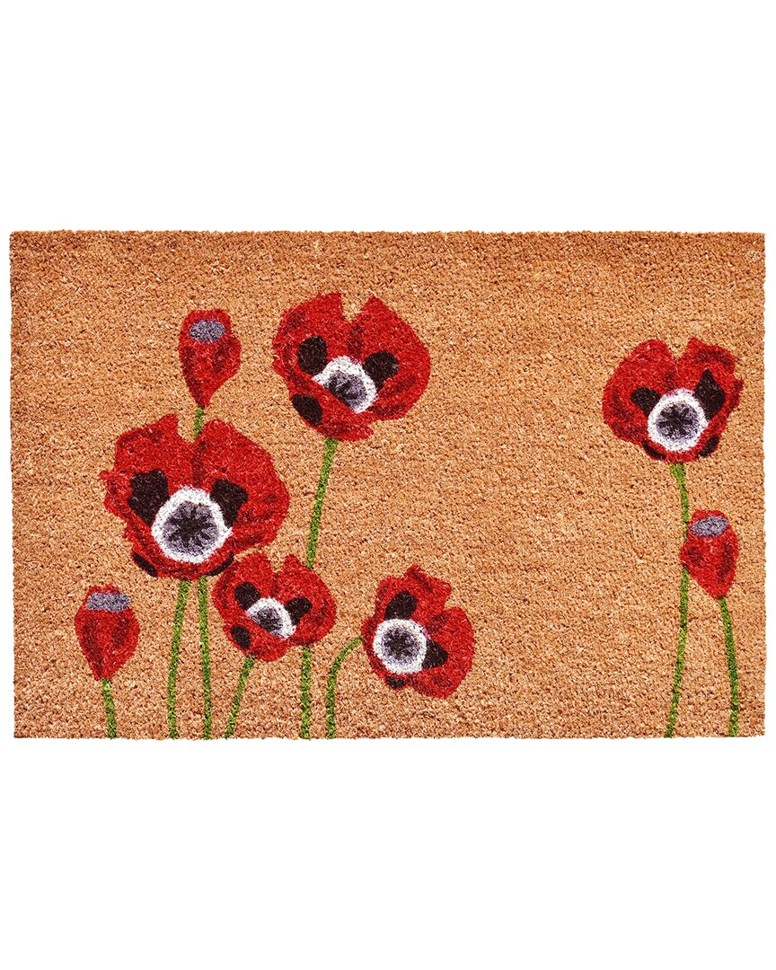 Calloway Mills Red Poppies Doormat