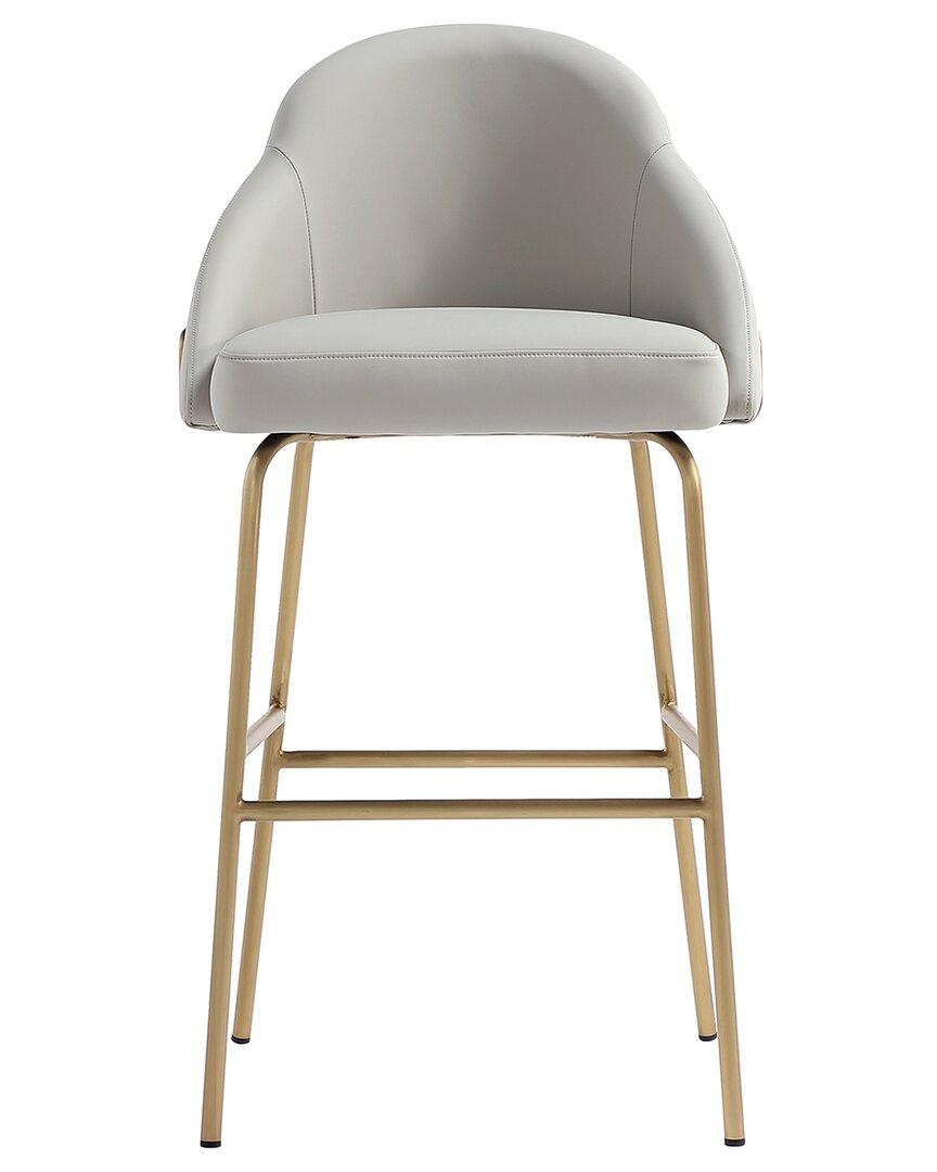 Manhattan Comfort Gracie Modern Leatherette Counter Stool With Steel Legs