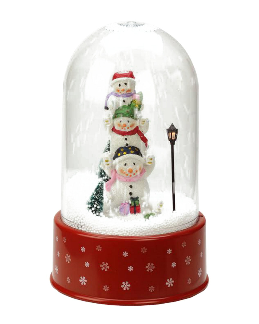 Northlight 11.75in Lighted Musical Snowmen Christmas Snow Globe Glittering Snow Dome