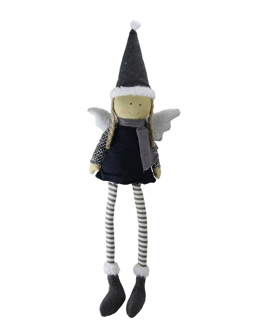 Northlight 26.5in Sitting Angel With Dangling Legs Tabletop Decoration