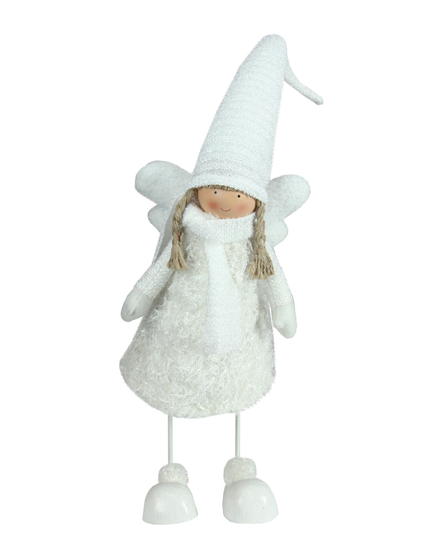 Shop Northlight 26.75in Snowy Woodlands White Bobble Girl Angel Christmas Figure