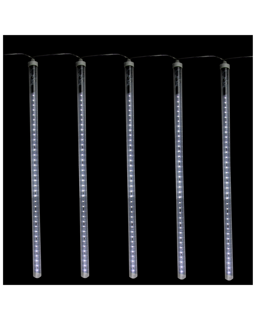Northlight Set Of 5 Dripping Transparent Icicle Snowfall Christmas Light Tubes 20.75in