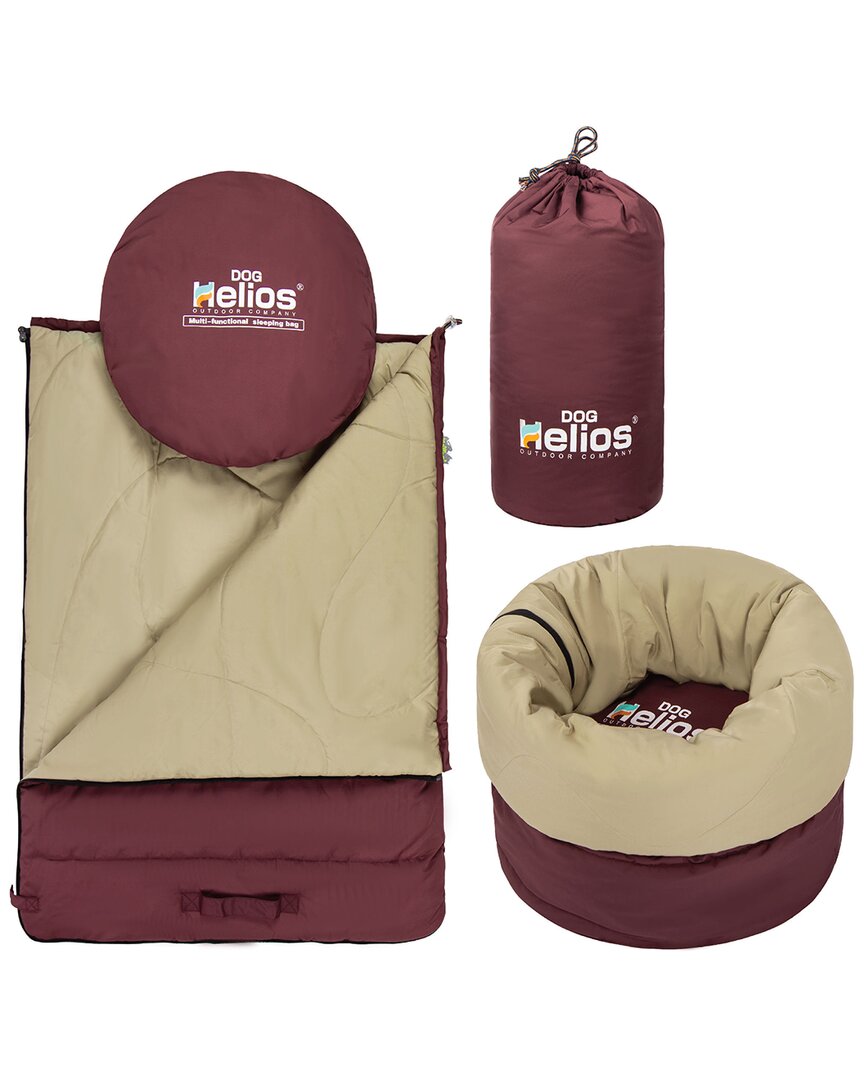 Dog Helios Switch Back 2-in-1 Convertible Travel Dog Mat For Camping In Red