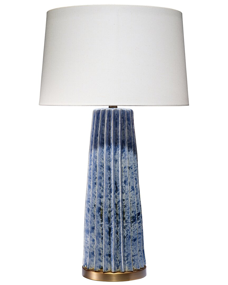Jamie Young Pleated Table Lamp In Blue