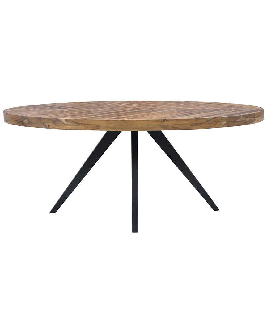 Moe's Home Collection Parq Oval Dining Table In Brown