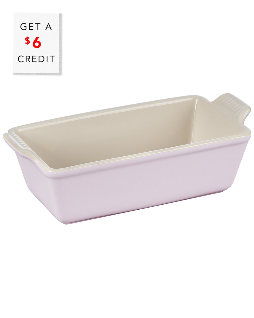 Le Creuset Shallot Heritage Loaf Pan With $6 Credit