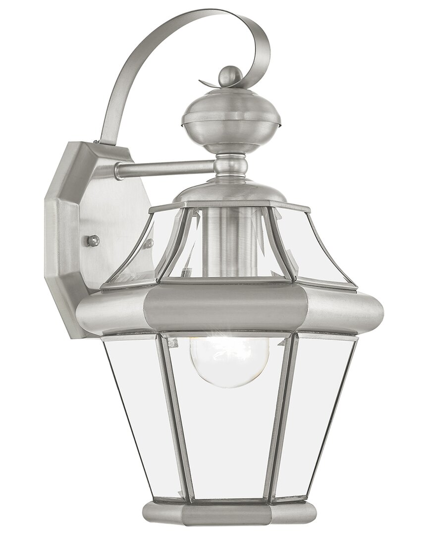 Livex Lighting 1-light Outdoor Wall Lantern In Silver