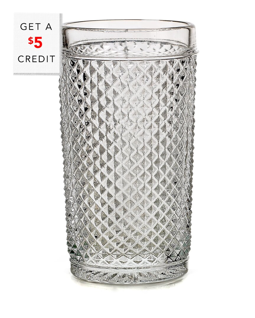 Vista Alegre Bicos Clear Highball Glasses (set With $5 Credit