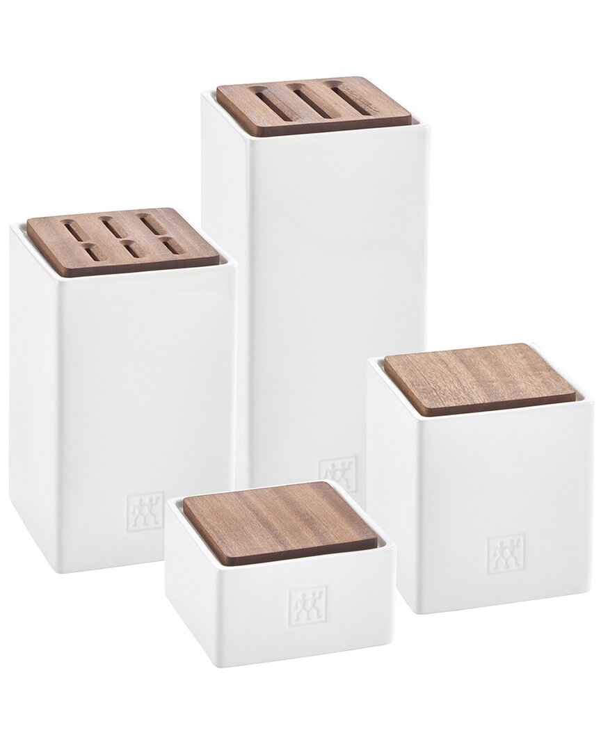 Zwilling J.a. Henckels Set Of 4 Ceramic Storage Boxes