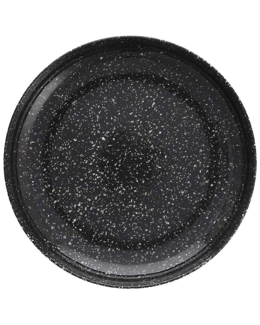 Fortessa Dvm Camp Charcoal Coupe Round Plate In Black