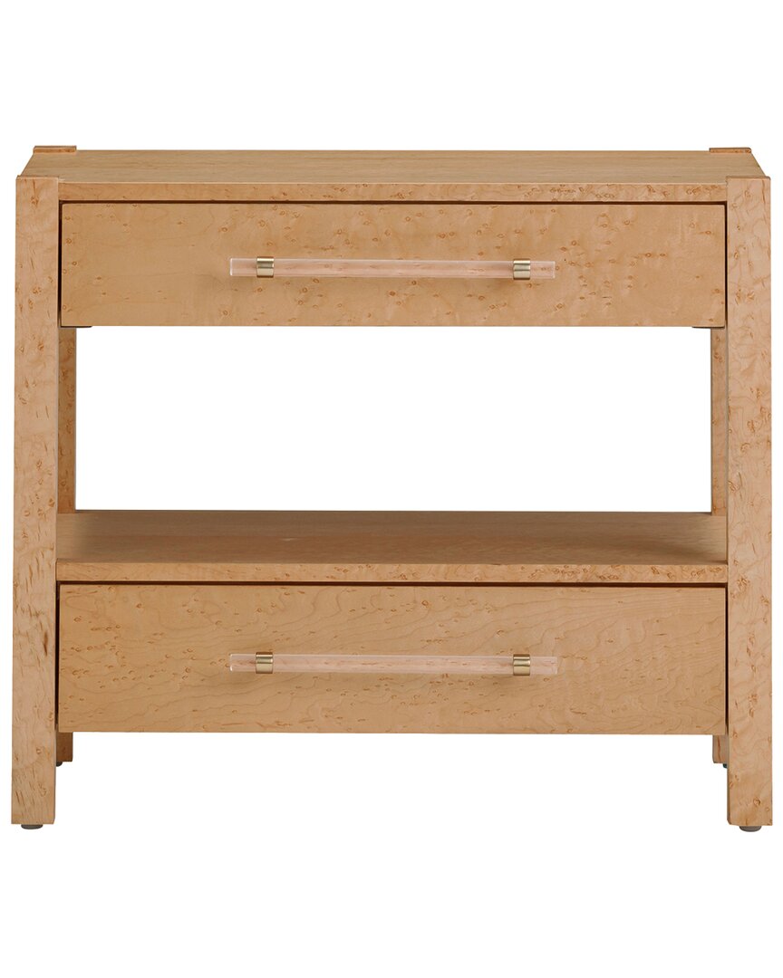 Tov Furniture Brandyss Birdseye Maple 2-drawer Nightstand