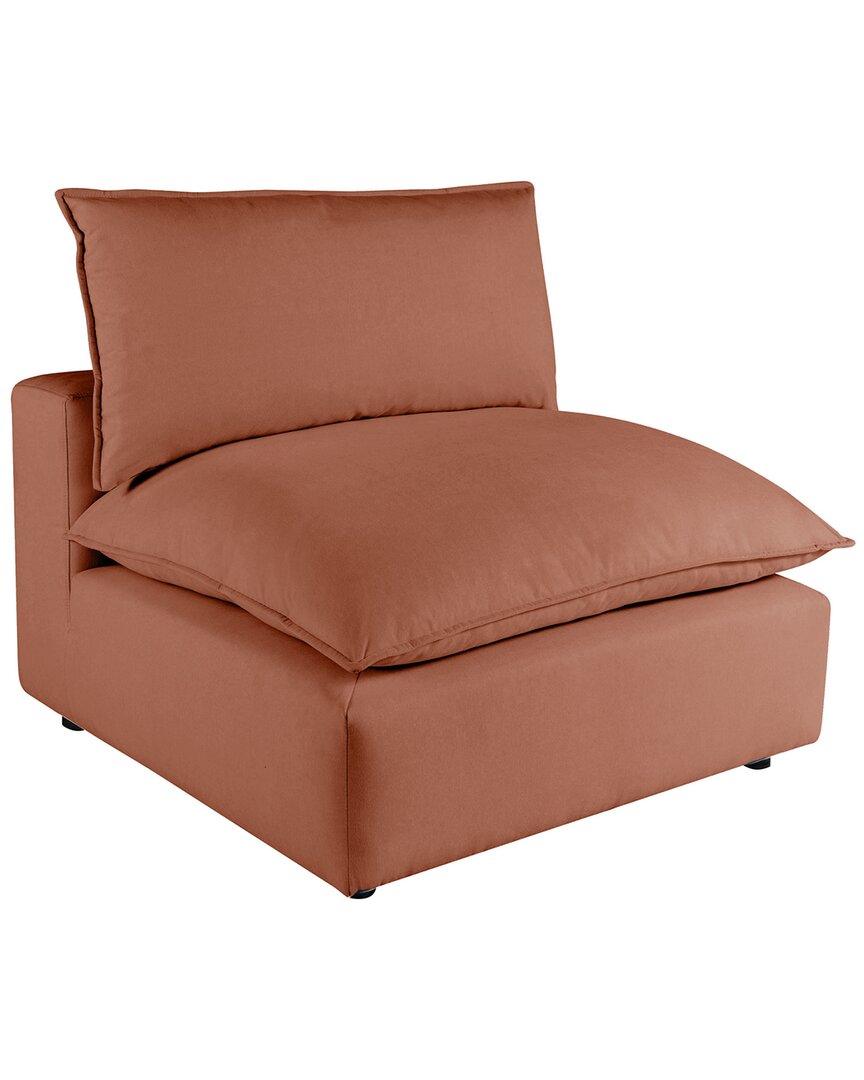 Tov Furniture Cali Armless Chair In Red