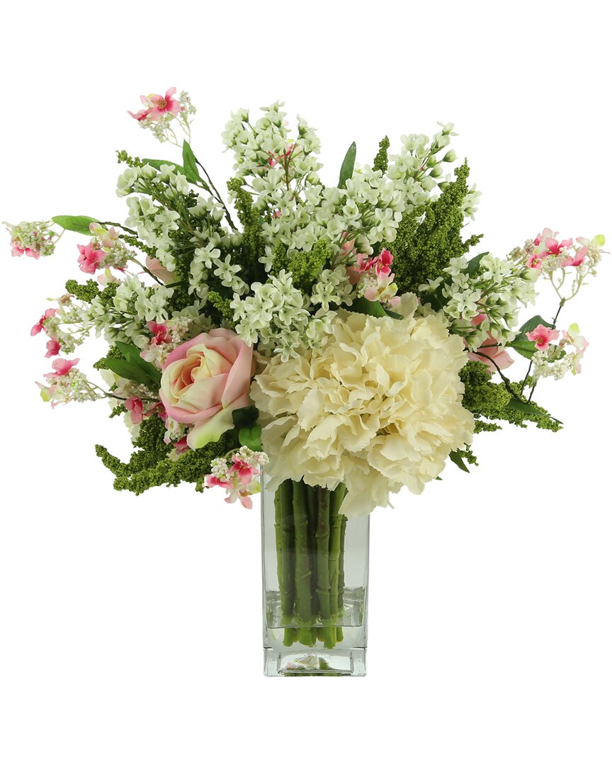Creative Displays White & Cream Floral Arrangement With Pink Roses