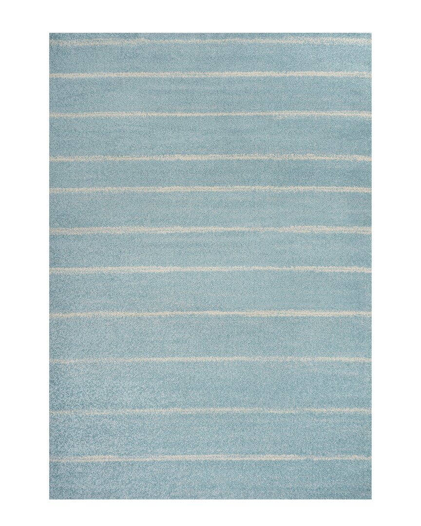 Jonathan Y Williamsburg Minimalist Stripe Polypropylene Rug In Blue