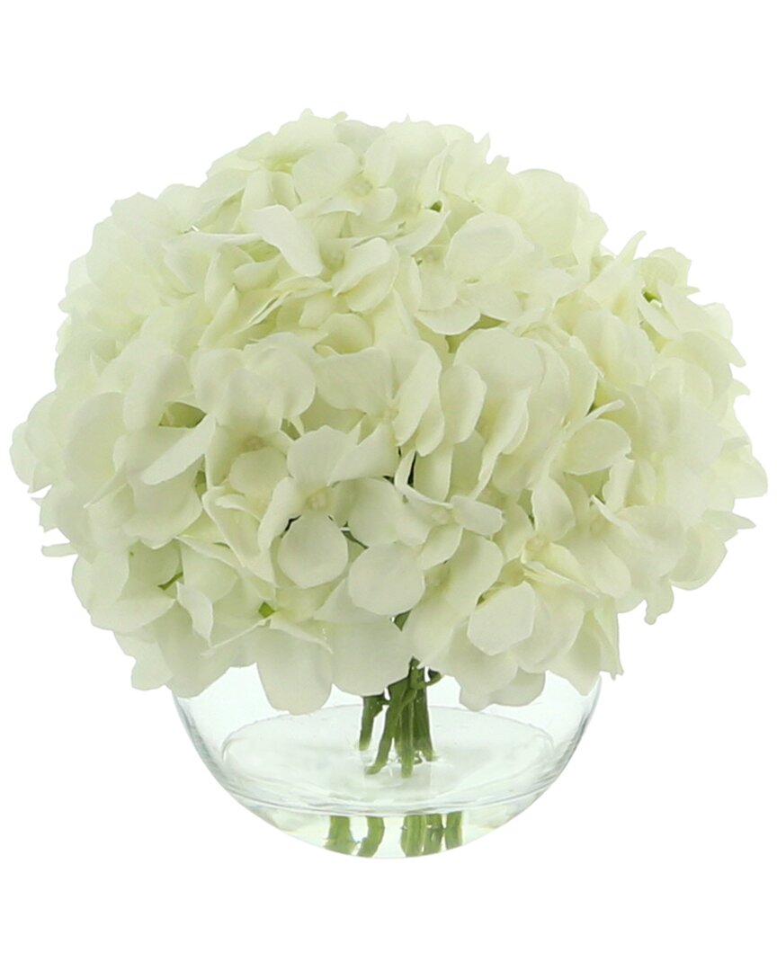 Creative Displays White Hydrangea Floral Arrangement In Multicolor