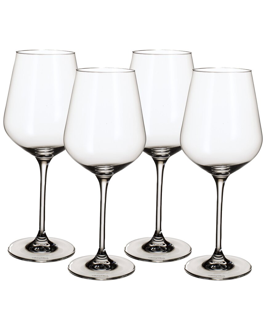 Villeroy & Boch La Divina Burgundy Glasses, Set Of 4