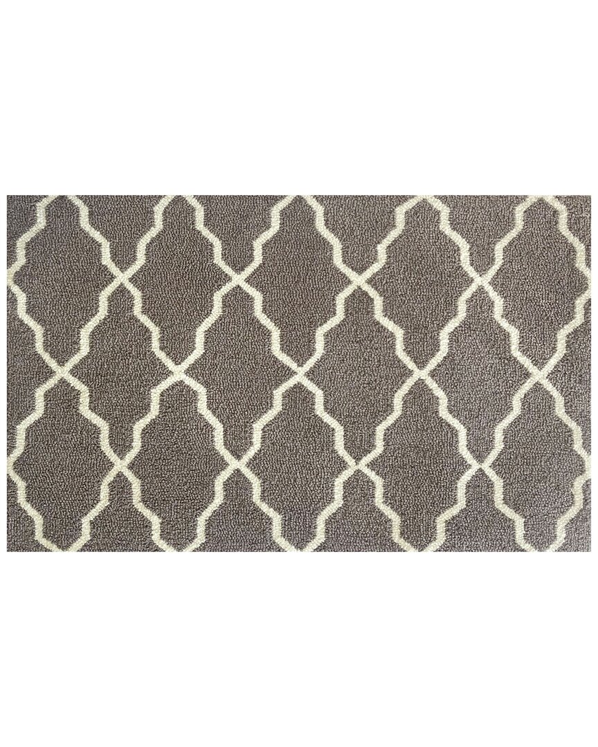 The Rug Market Lattice Indoor/outdoor Doormat In Grey