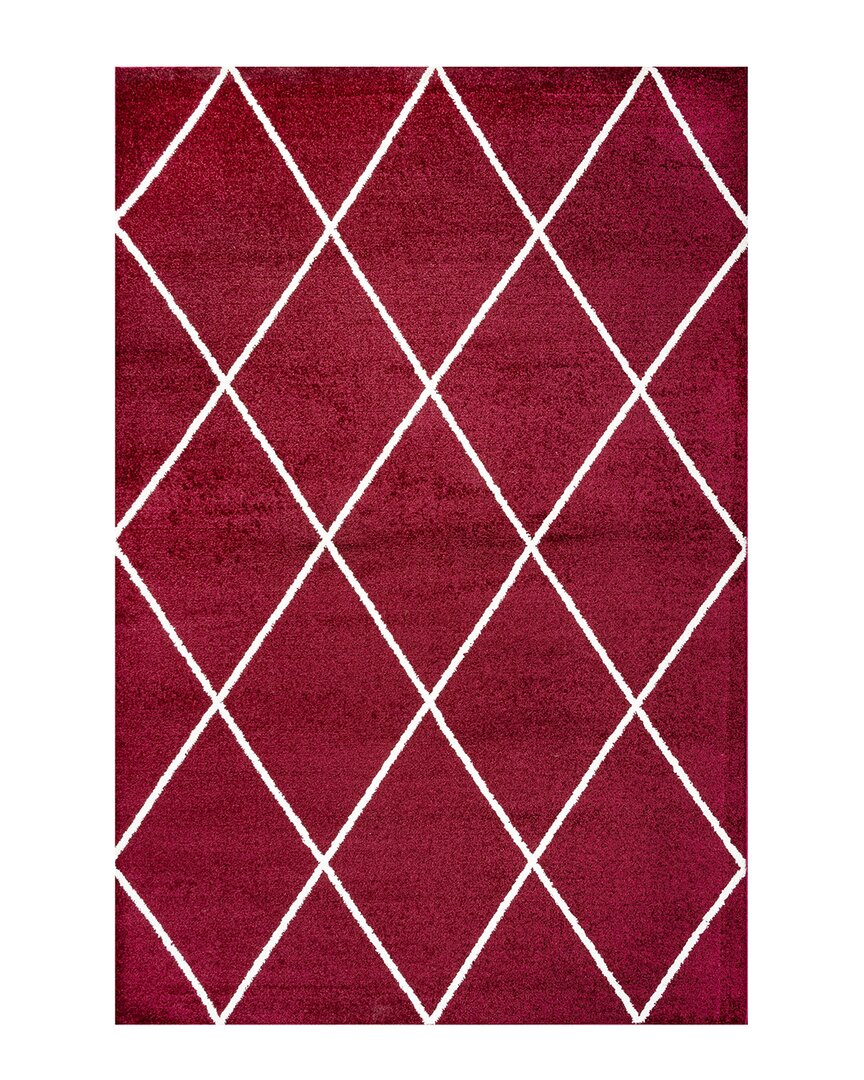 Shop Jonathan Y Supersoft Cole Contemporary Rug In Red