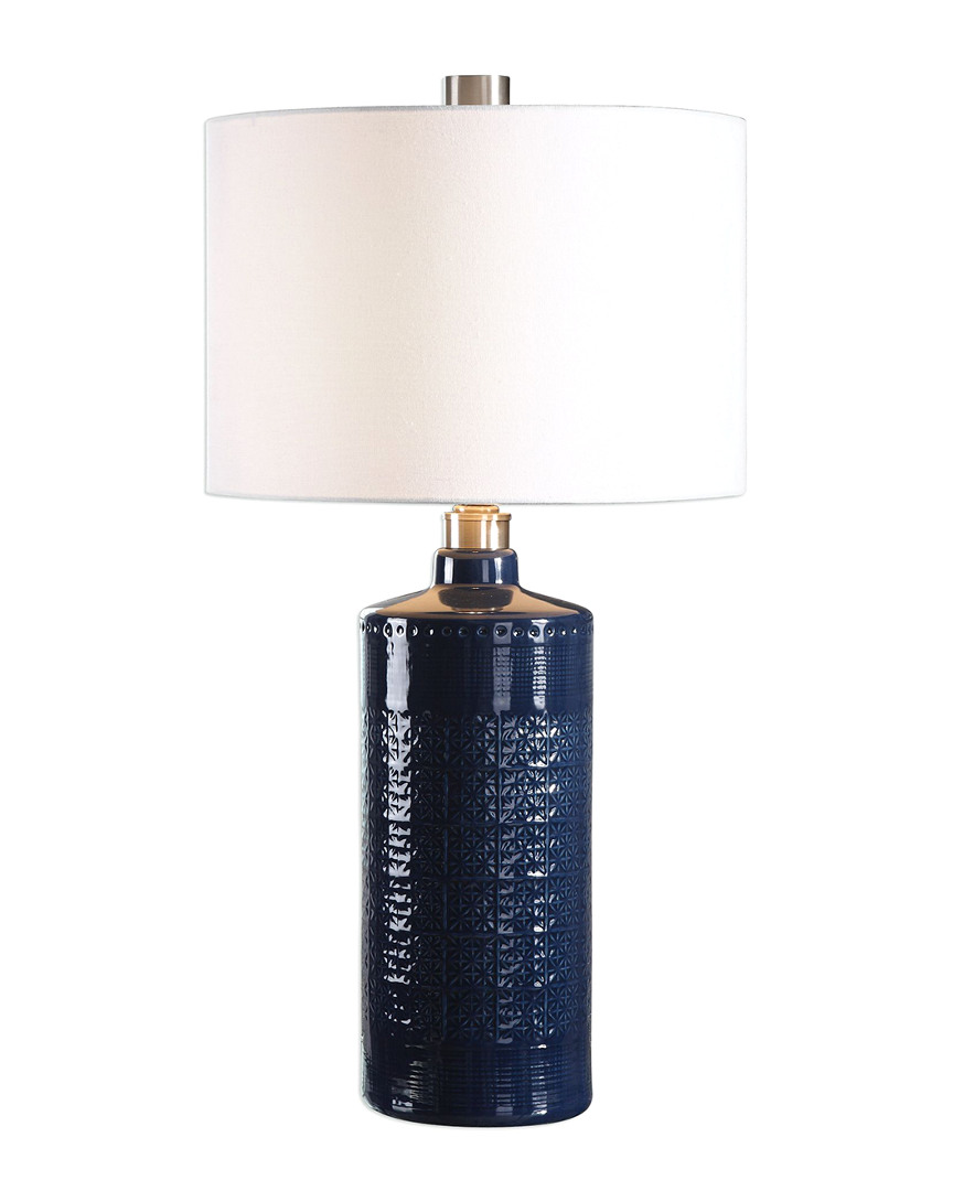 Shop Uttermost Thalia Royal Blue Table Lamp