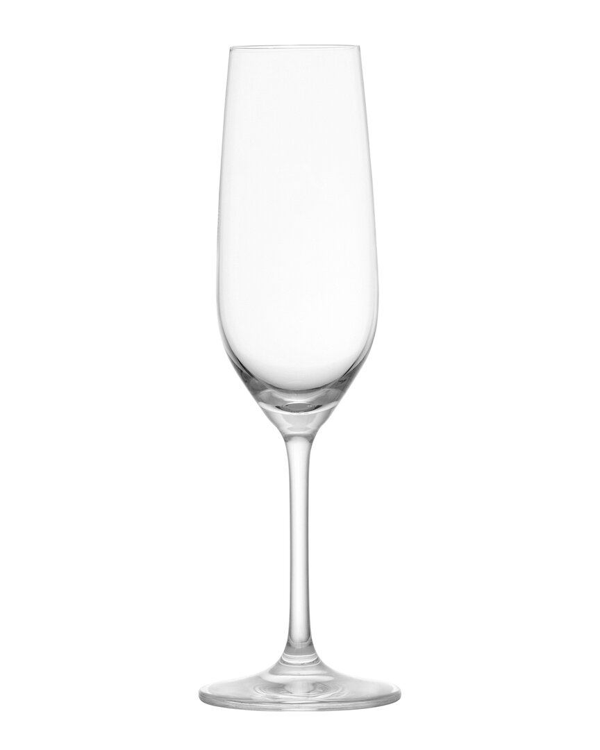 Zwiesel Glas Set Of 6 Forte 7.7oz Champagne Flutes