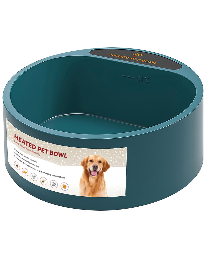 Fresh Fab Finds Heated Pet Water Bowl In Green