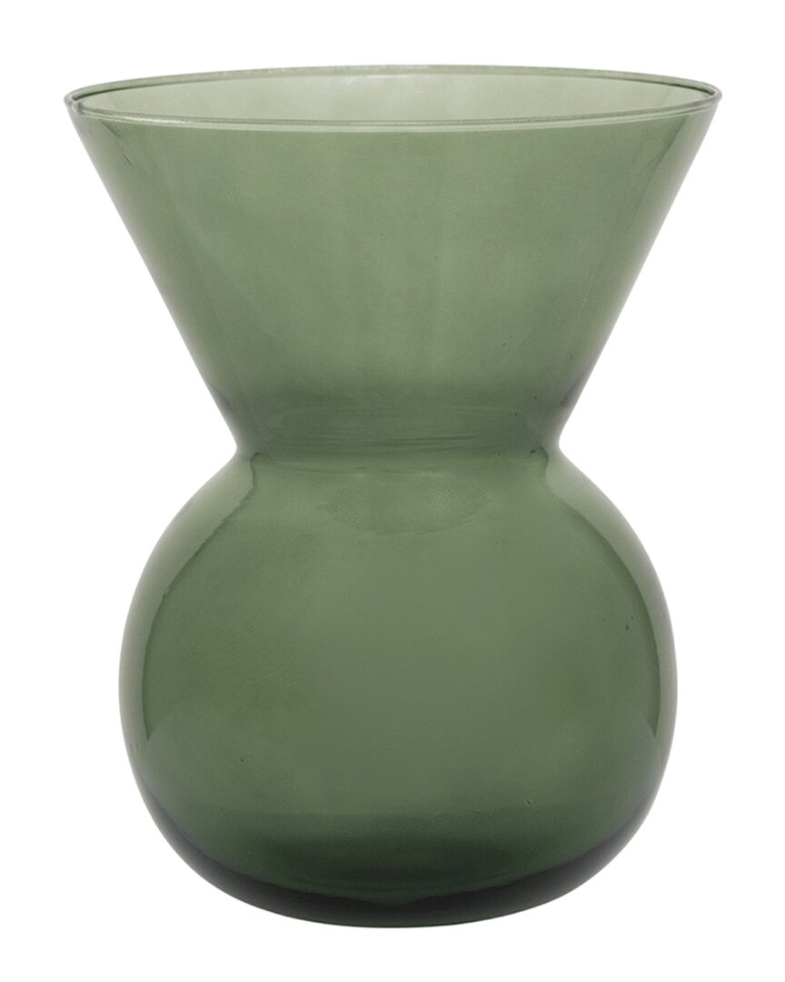Bidkhome Flower Vase Recycled Glass By Mieke Cuppen S In Green