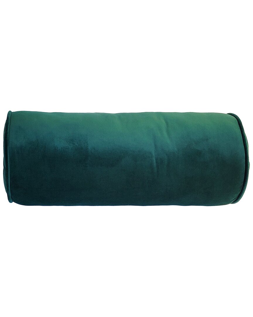 Edie Home Chelsea Velvet Neckroll Decorative Throw Pillow