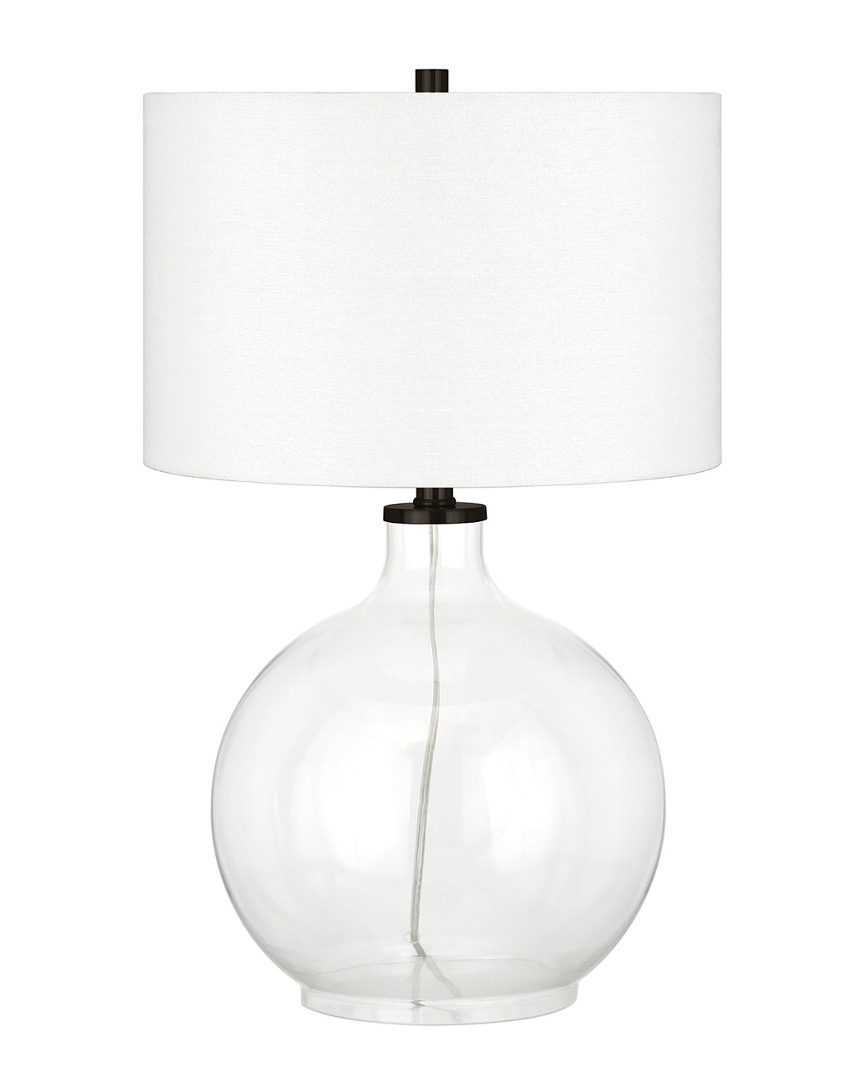 Abraham + Ivy Laelia Clear Glass Table Lamp With Bronze Accents