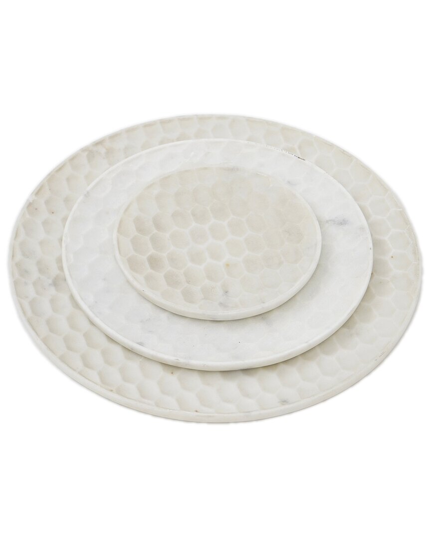Bidkhome Medium Marble Round Platter