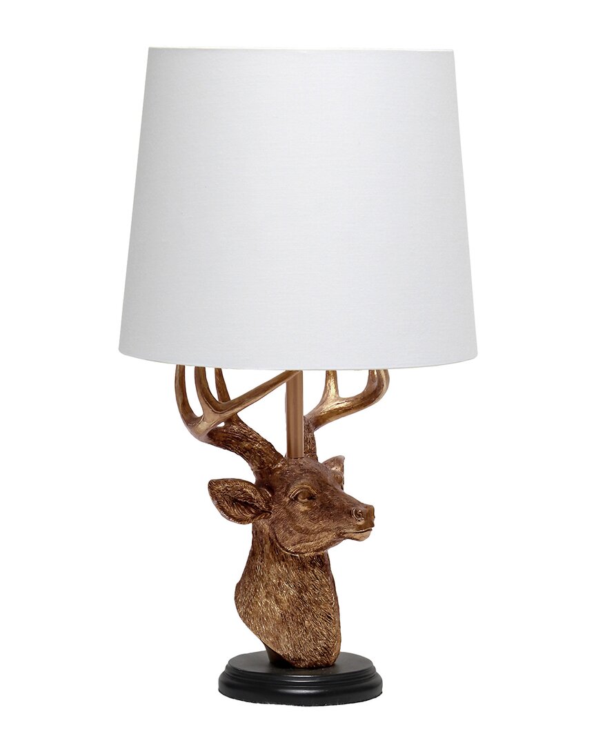 Lalia Home Woodland 17.25in Rustic Deer Antler Lamp