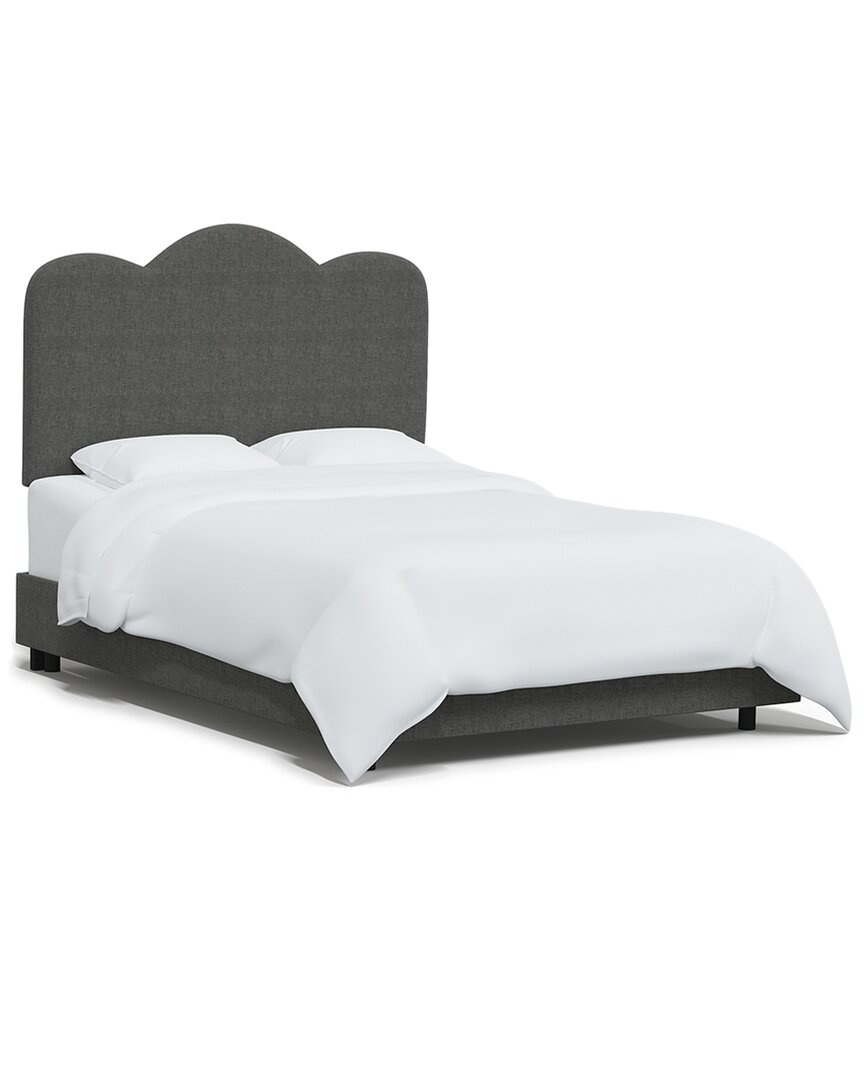 Skyline Furniture Scallop Bed In Grey