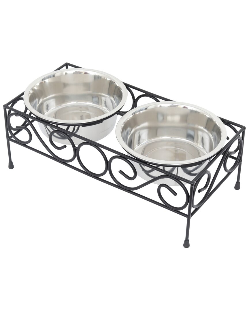 Iconic Pet Large Elevated Wired Pet Double Diner