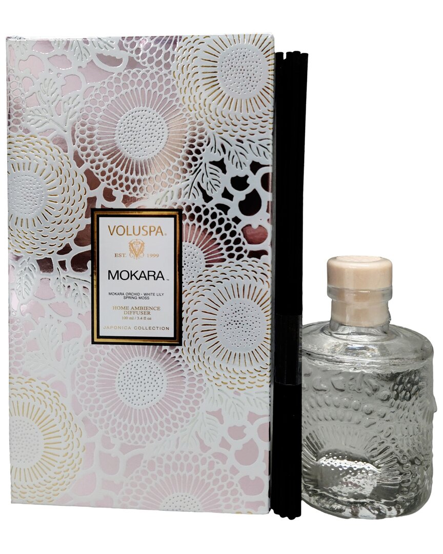 Voluspa 3.4oz Mokara Home Ambience Limited Diffuser In White